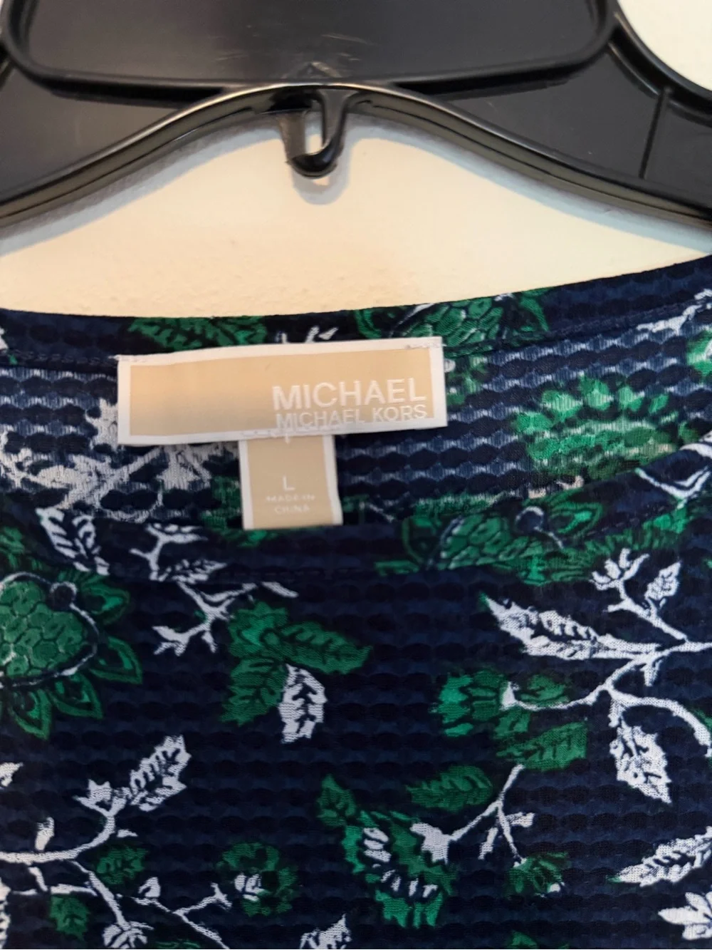 Michael Kors Navy Floral Blouse